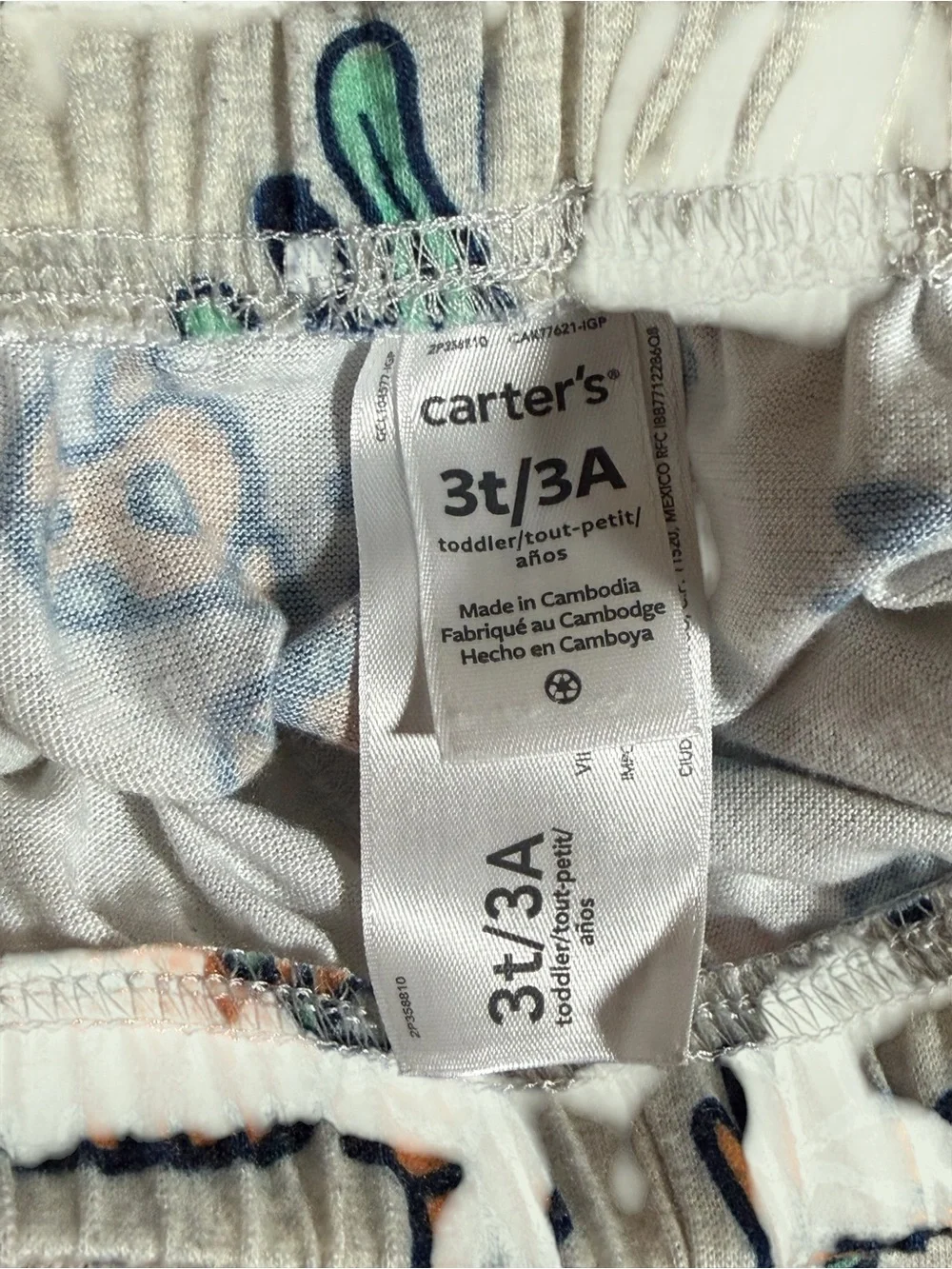 Kids' 3T Mint Green Crab Pajama Set - Sleep Is Clawsome!